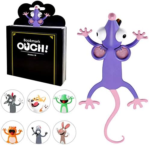 2 PCS Lustige Tier Lesezeichen - 3D Cartoon Buchmarker Für Kinder & Studenten