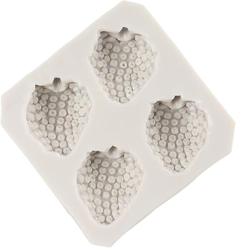 Miniatura 8 de QDMOLDS Moldes de silicona de fresa para decoración de pasteles, decoración de cupcakes, chocolate, caramelo, polímero, pasta de goma de mascar