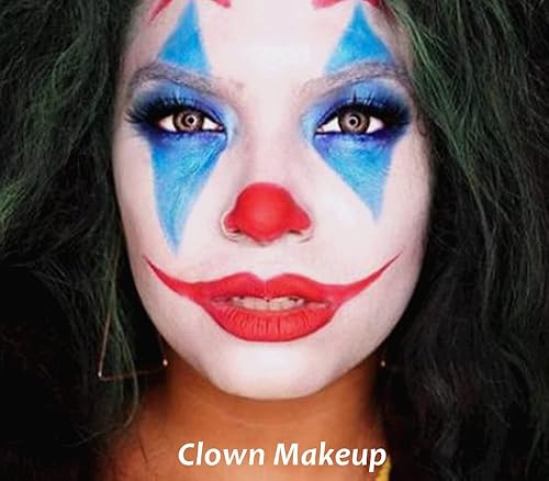 Miniatura 16 de Mysense Red Face Body Paint Stick, Eye Black Stick for Sports Football Baseball Softball, Red Lipstick Facepaint Pen for Halloween SFX Cosplay Devil