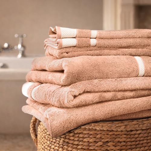 Image of Spaces 100% Cotton Towels for Bath | Towels for Bath Large Size | Bath Towel - Soft & Quick Dry | 600 GSM | 1 Piece Bath Towel for Men /Women | Hygro Collection | 75 cms x 150 cms - Light Brown