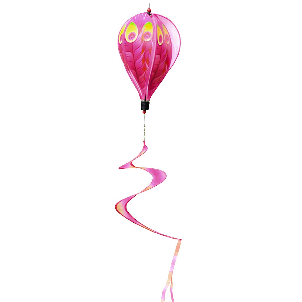 BNF® Hot Air Wind Spinner Stripe Garden Yard Outdoor Decor PeacockWindmills Wind Spinners Garden D cor Yard Outdoor Living Home-image-9