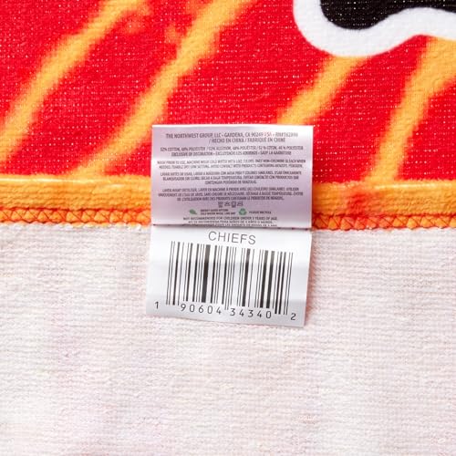Image of NORTHWEST NFL Kansas City Chiefs Unisex-Adult Beach Towel, 30 inch x 60 inch, Psychedelic (Pack of 6)
