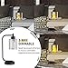 Innqoo Industrial Lamp with USB Ports 3-Way Dimmable Touch Lamp with Edison Bulb, Modern Industrial Table Lamp with Clear Glass Shade, Vintage Lamp for Bedroom Living Room and Dorm