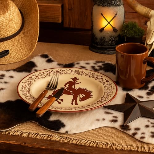 Tapete Mini Faux Cowhide 20x16 pulg Pack x2 miniatura 2