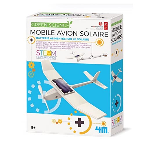 4M Kidz Labs Kit de Fabrication Green Science : Avion Solaire Cover