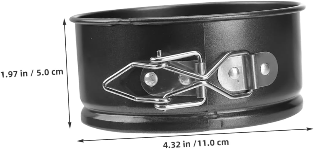 ULTECHNOVO 4pcs round Carbon Steel Springform Cake Pans with Leakproof Seal