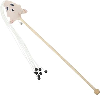 balacoo Toy Wooden Cat Teaser Stick Attractive Teasing Hangings Funny Teasing Stick Teasing Wand for Cat Playthings for Cats Interactive Teaser Interactive Teasing Sticks pet Wand