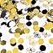 380 Pcs Bee Confetti Decorations Glitter Black Yellow Bee Honeycomb Confetti for Bee Theme Party Baby Shower Gender Reveal Birthday Party Decorations