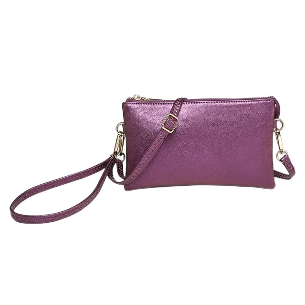 JEN & CO. Riley Micro Straw Vegan Leather Crossbody Bag - Small Wristlet Clutch Purse For Women, Adjustable Strap - View #7