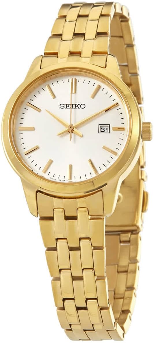 Timex Orologio da Donna Chiaro Data Acciaio Inox Argento Oro