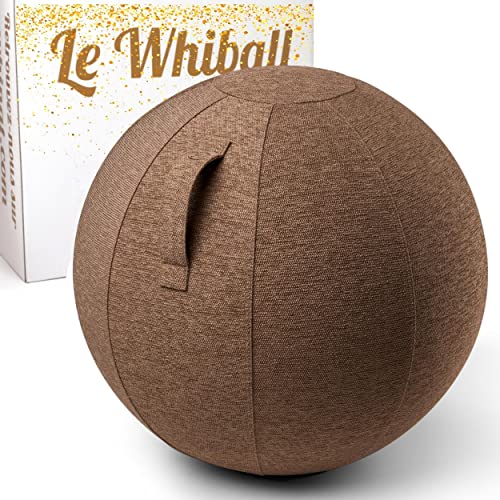 WHIBALL Asiento ergonómico de Bola - para la Oficina, el hogar y el Yoga - Bola Suiza Ø 65cm -...