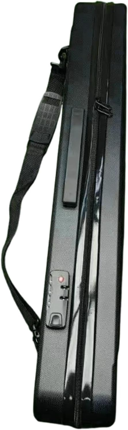 Snooker Cue Storage Pouch Billiard Sticks Carrying Case Protector Carrier Portable with Outer Pocket Waterproof 1/2