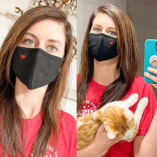 comfso Cloth Face Masks 5 Pack,Washable,Face Masks Reusable and Breathable Face Cotton with Nose Bridge Wire for Girls Boys Men Women - Image 3