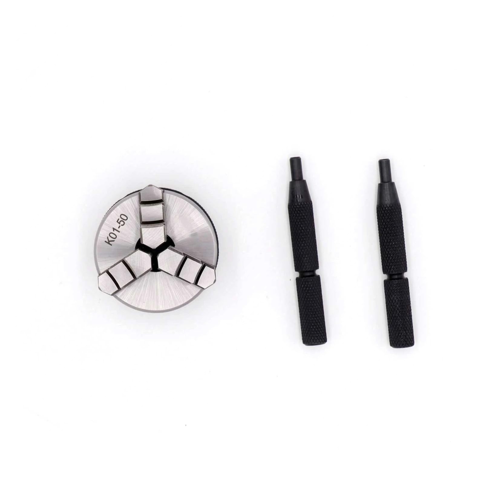 K01-50 Portabrocas de torno autocentrante de 3 mordazas - Rosca M14-1, 2 pulgadas - Herramienta for trabajar la madera de alta precisión 1 juego