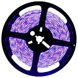 Características: Camisin 20W LED UV tira de luz ultravioleta flexible púrpura 16.5FT luz negra 5M 300LEDs