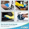 AIDEA Sponges Kitchen, 9Count, Dish Sponges, Non-Scratch Sponge for Non-Stick Cookware, Cleaning Sponge for Dishes, Cleans Fast Without Scratching, Cleaning Power for Kitchen, Bathroom, Household #5
