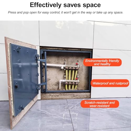 Panel de acceso de pared metálica y trampilla invisible para techos de yeso 6
