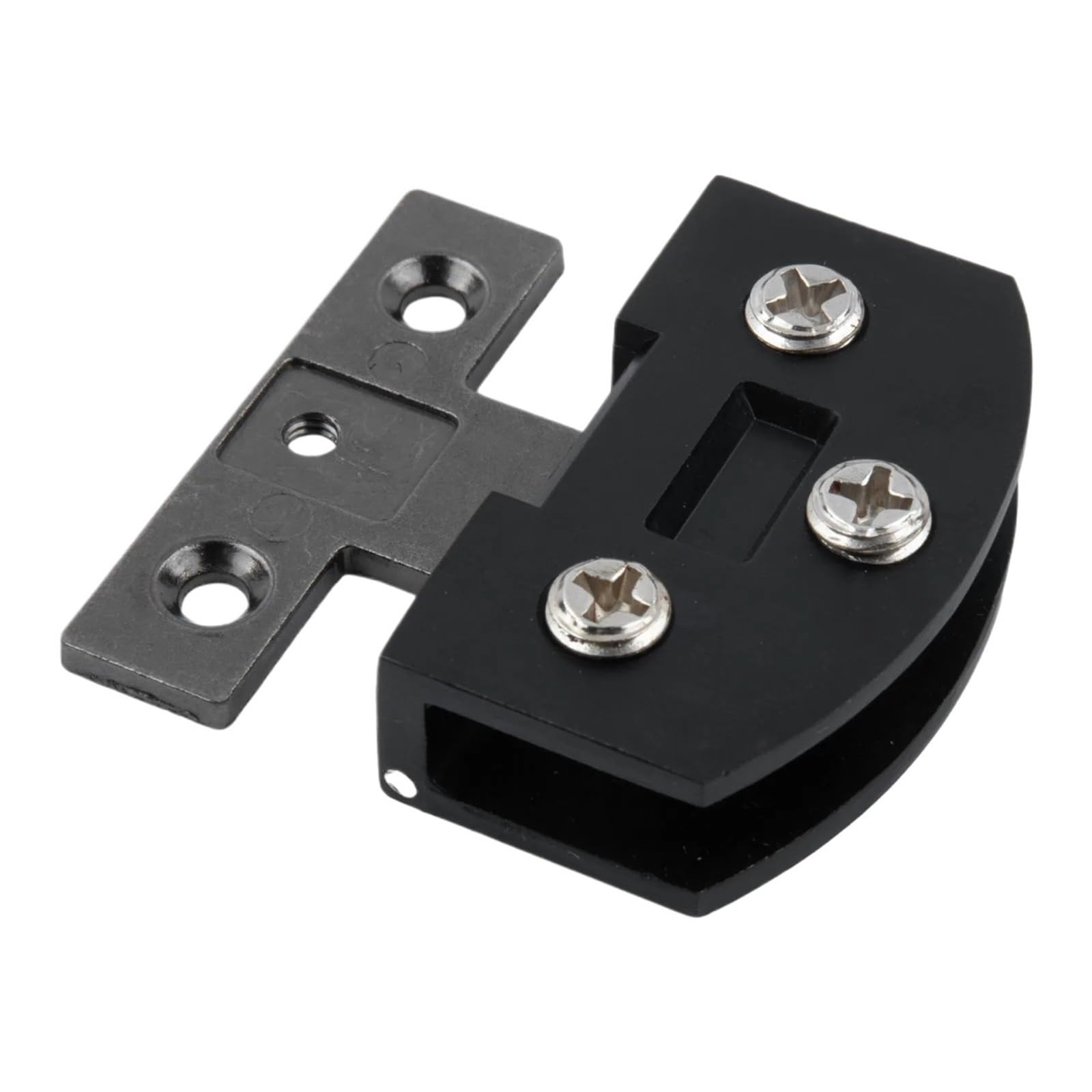 1pcs Cabinet Door Hinge Furniture Hinge with Screws(Black)