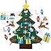 Produktbild Cozime DIY Filz Weihnachtsbaum,dreidimensionalen Weihnachtsbaum 24 Stücke dekorative Ornamente Weihnachtsbaum mit holographischen Lichtern. Für die Inneneinrichtung (24Pcs)