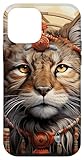 Installazione facile Custodia per iPhone 12 mini Bobcat Dreamcatcher Illustrazione Grafica