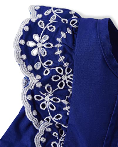 Gymboree Girls' and Toddler Flutter Sleeve Eyelet Tank Tops2