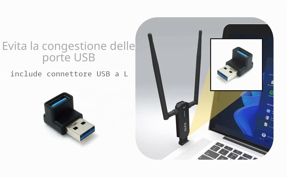 Alfa Network Alfa Adattatore USB AWUS036AXM