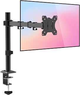 Dyazo Single Monitor Desk Mount Stand | Height Adjustable Fully Articulating Arm for 13–32 Inch Screens | VESA 75×75/100×1... Price In India