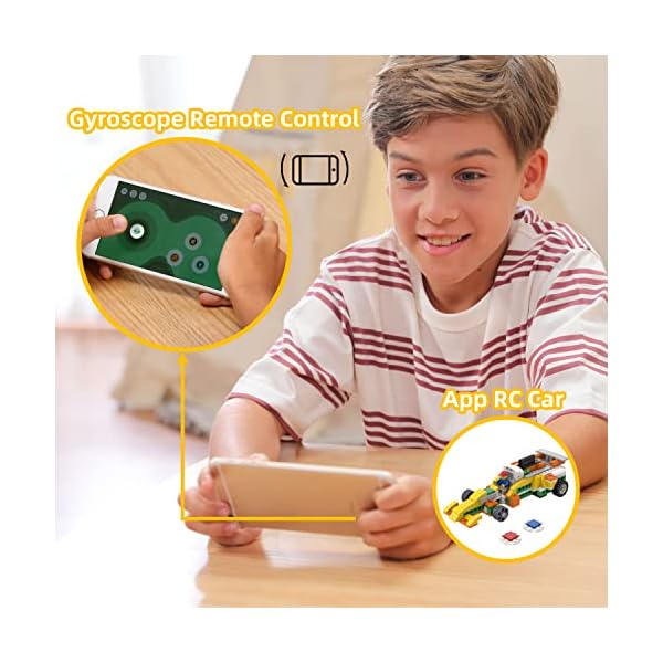 Apitor Robot Building Toys for Kids, 10 in 1 Programmable Remote Control Robot with Powerful Motors & LED Light, STEM Toys for Kids, Coding Toys for Kids, Robot Toys Gift for Kids Boys Girls Ages - Image 6