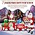 10FT Christmas Inflatable Train with Santa Claus, Gift Boxes, Christmas Trees, Built-in Lights, 2025 Yard Decor Giant Blow Up Santa Train, Lovely Holiday Winter Decor for Party Garden Lawn