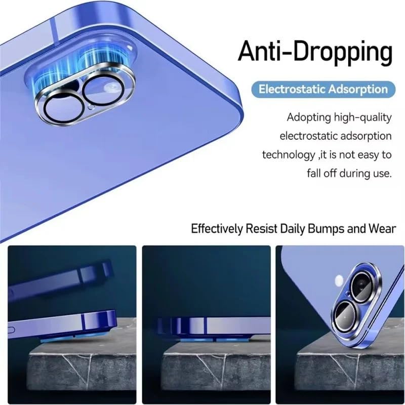 Image of Xmon Back Camera Lens Protector iPhone 16 Premium Camera Glass Protector Guard, Anti-Scratch, Ultra-Clear, Easy Installation