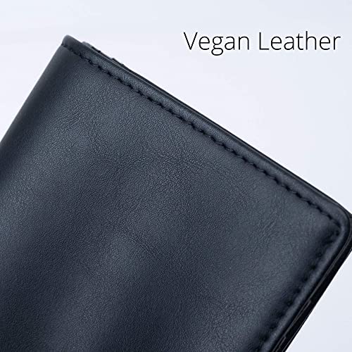 Image of Alldaily Small RFID Wallet for Women Slim Compact Bifold Pocket Ladies Travel Mini Purse (Black)