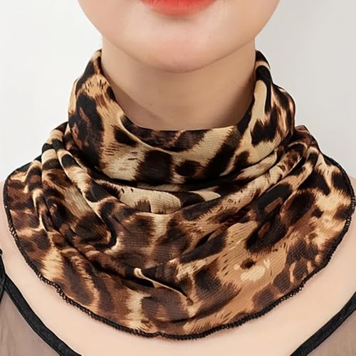 Breathable Print Veil Face Covering - Classic Elastic Neck Gaiter Casual Sunscreen Ear Hook Mask Infinity Scarf3