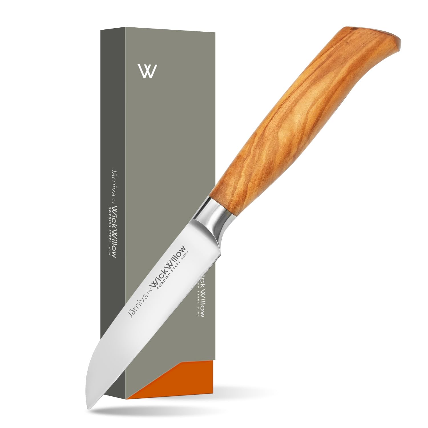 WICKWILLOW 8” Chef Knife – Swedish Steel, Professional, Olive Wood — Amazon image 12