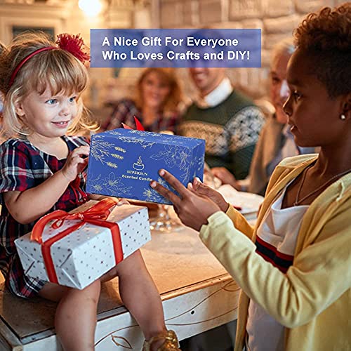 Candle Making Kit, Wax Melt Making Kit, Make Your Own Scented Candles, 480g Beeswax Pellets, 50 Wicks, 4 Colour Dyes, 500ml Wax Melting Pot, 100 Wick Stickers, 9 Empty Tins - Image 8