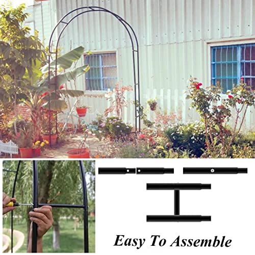 Arco de jardín para plantas trepadoras que soluciona la falta de soporte en exteriores 4