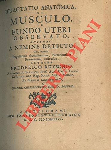 Tractatio anatomicaa de muscolo, in fundo uteri