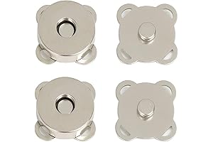 Plum Magnetic Snaps Buttons: Secure Closures for DIY Projects