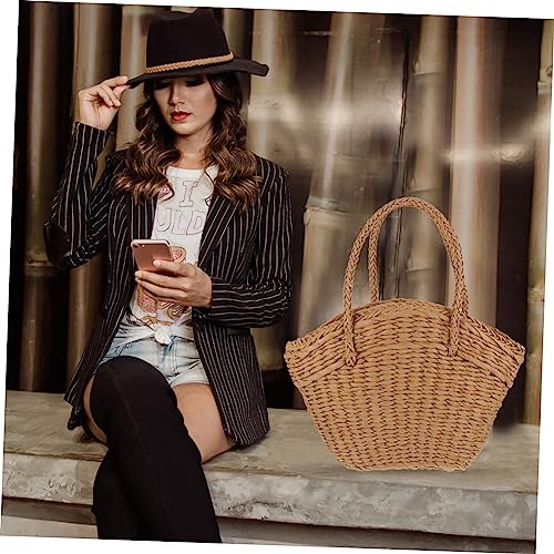 Sac de plage élégant en jute idéal pour vos sorties et accessoires - 2