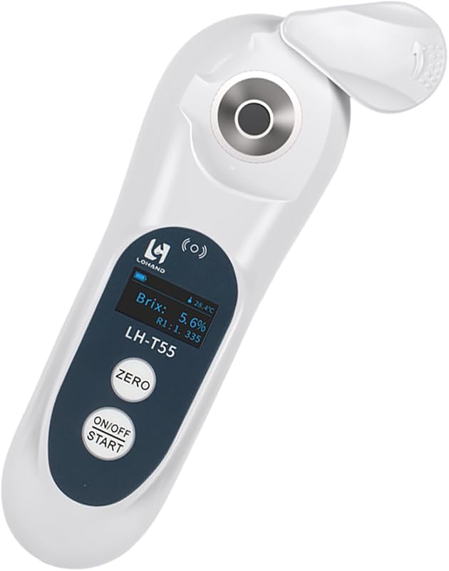 LOHAND Digital Brix Refractometer with ATC, 0-55% Range and ±0.2% Accuracy