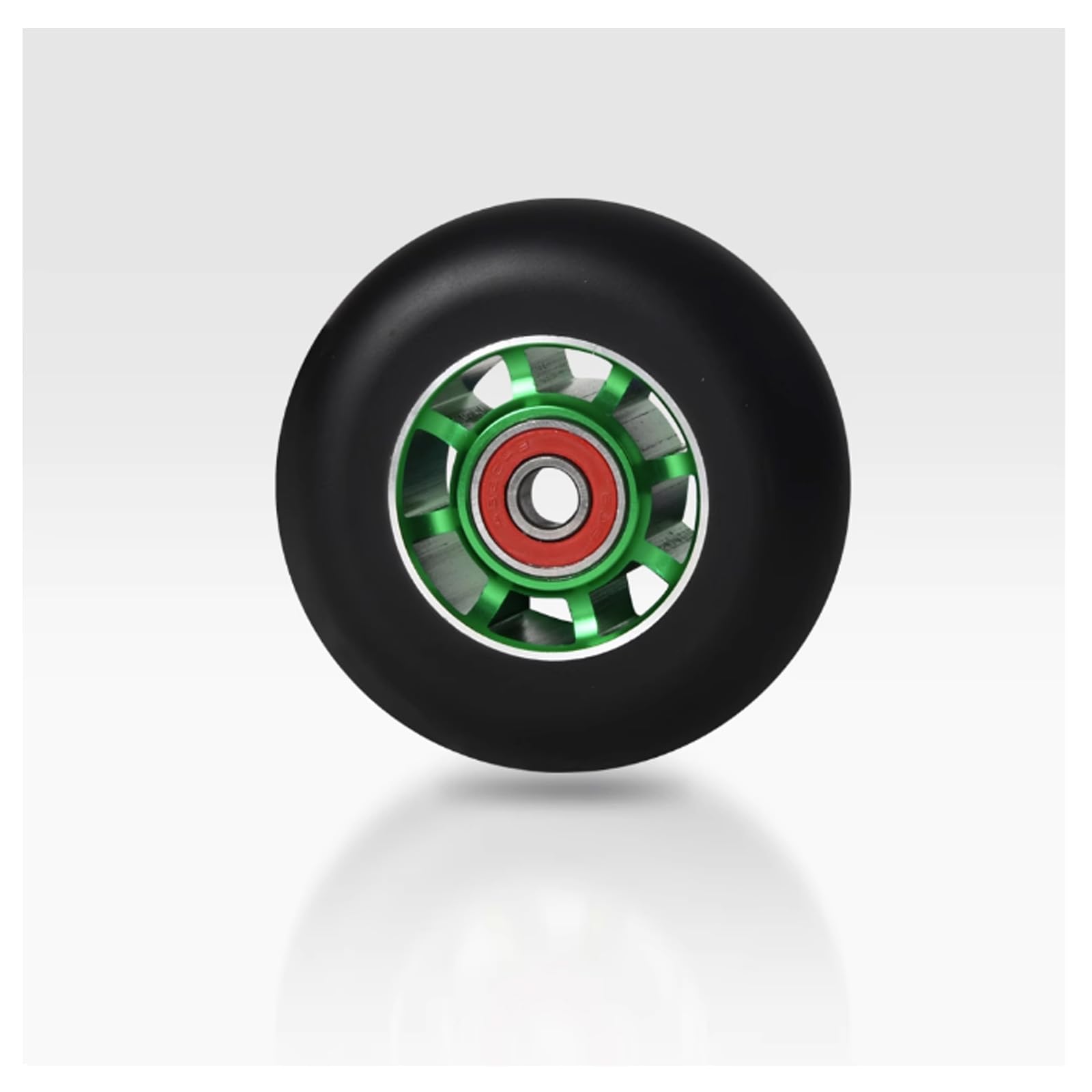 Ruote di ricambio per pattini in linea, 88A, 80 mm, confezione da 4, per ruote di ricambio per pattini a rotelle, ruote per pattini a rotelle, colore verde militare