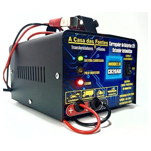 Carregador de bateria 12v carro, moto, barco, Jet Sky 20ah