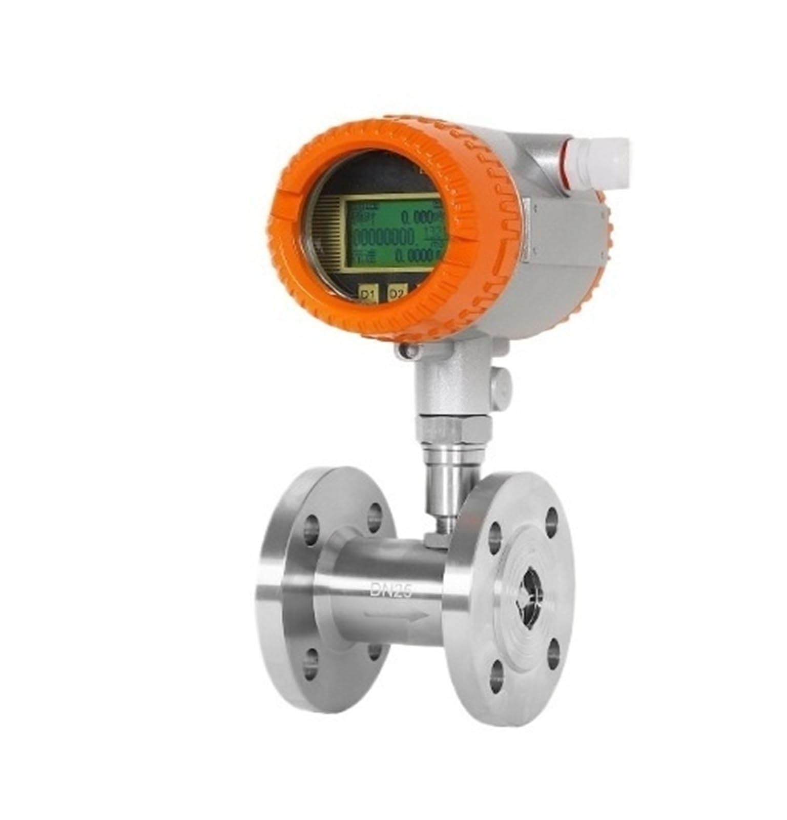 TBZOQAID Liquid Flow Meter Sensor Stainless Steel Electronic Digital Display(DN20+485)