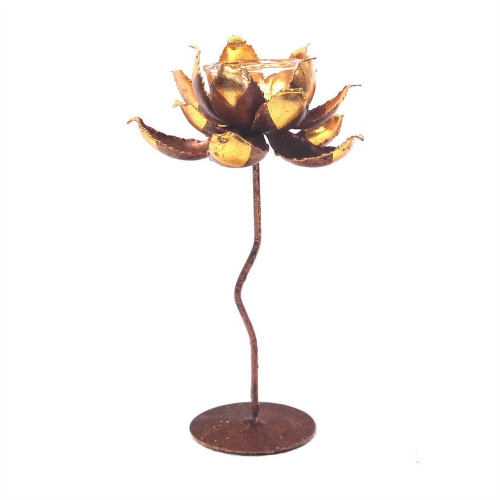 Bougeoirs votifs et chandelier créatif en fleur de fer TUSUOD pour plateau de bougie lotus