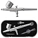 Master Airbrush Multi-Purpose Gold Airbrushing System Kit with Portable Mini Air Compressor - Gravity Feed Dual-Action Airbrush, Hose, How-To-Airbrush Guide Booklet - Hobby, Cake Decorating, Tattoo