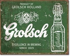 Grolsch Beer Excellence Tin Sign 8X12in