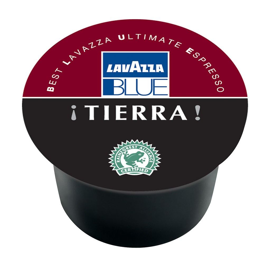 Lavazza Blue La Reserva De ¡TIERRA! Selection Espresso Capsules, 100% Arabica, Compatible with Lavazza Classy Machines (100 Capsules)