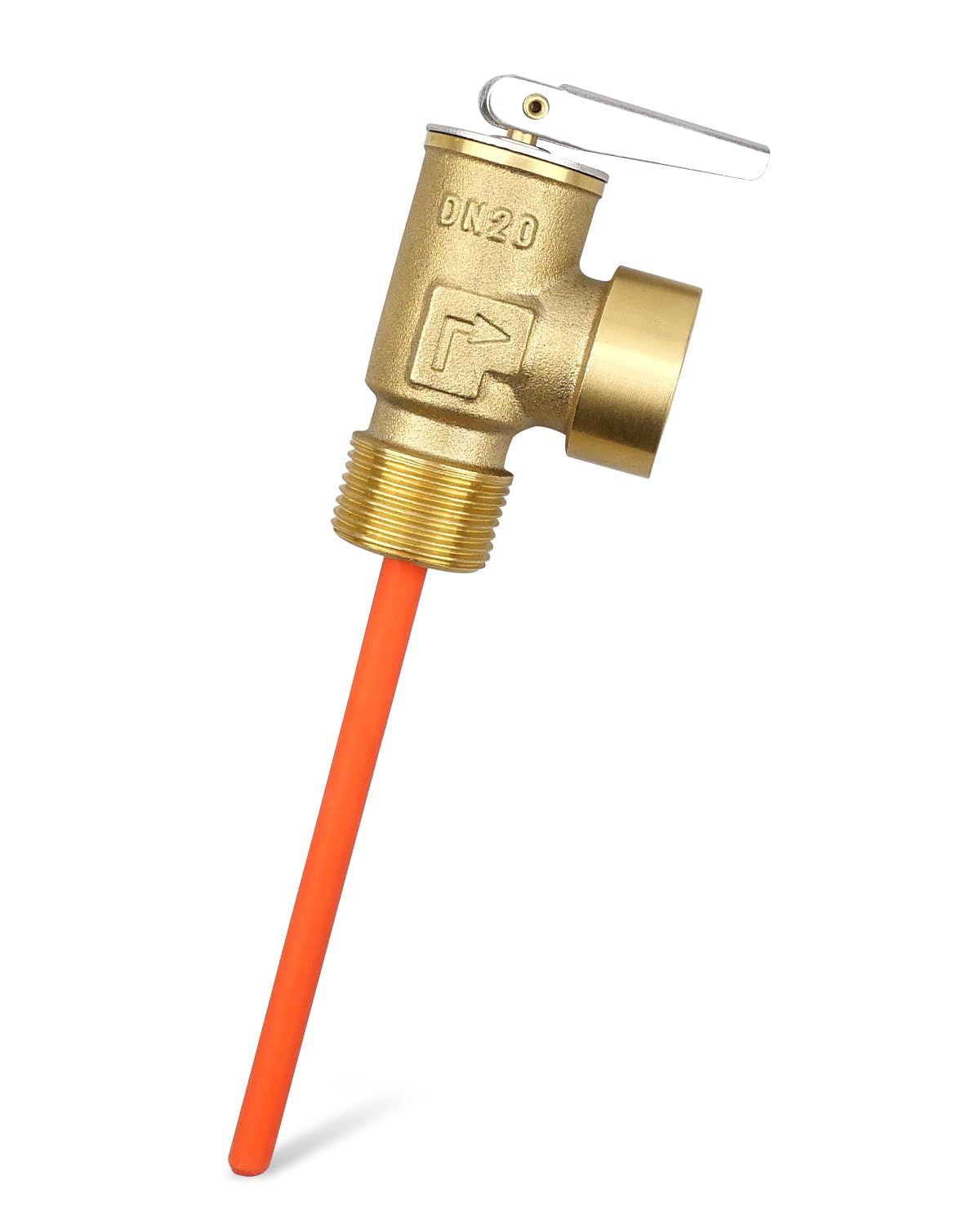 3/4" Temperature and Pressure Relief Valve with Extended Probe, 150 PSI 210°F Safety Valve, Pressure Relief Valve Fit for Suburban RV Water Heater or Home Heater Thickened Brass Body