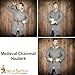 Lord of Battles Medieval Hauberk Round Ring Chainmail Shirt for Historical Reenactments,Butted 9mm 16 Gauge, Spring Steel Natural