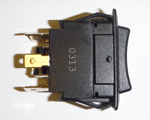 Polarity Reverse DC Motor Control Rocker Switch (Momentary - 30 Amp)