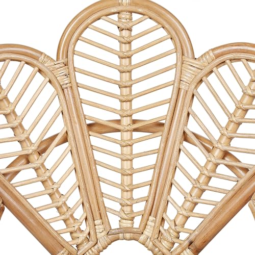 Beliani Peacock Kids Chair Boho Indoor Rattan Seat Natural Florentine II - Image 9